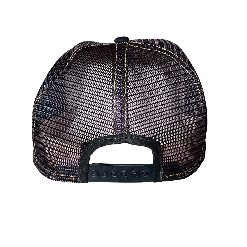 Vtg Notre Dame Fighting Irish Trucker Hat USA Lucky Stripes Snapback Mesh Cap - Picture 3 of 10